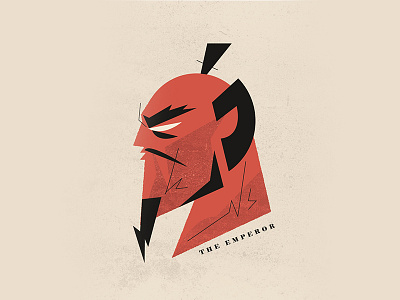 Samurai Jack "The Emperor" cartoon emperor homage illustration minimal illustration retro samurai jack vector