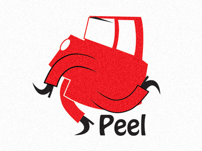 Peel Engineering Logo Pitch car logo peel engineering running