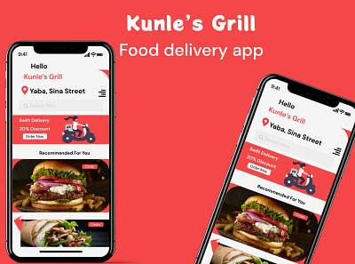 Food Delivery App 3d app design mobile ui