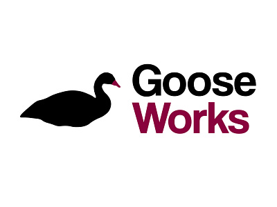 Goose Works branding design flat design logo