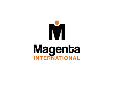 Magenta International branding design flat design illustration logo vector