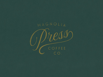 Magnolia Press | Script Logo brand brand identity branding branding and identity branding design coffee coffee logo coffeeshop design identity illustration illustrator lettering logo magnolia texas type typography vector waco