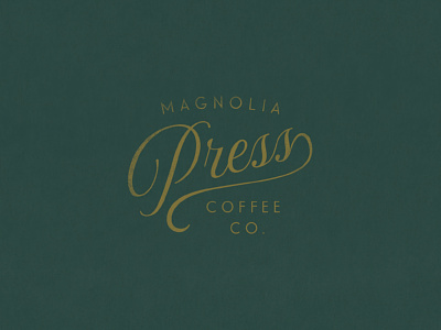 Magnolia Press | Script Logo by Chris Angelo on Dribbble