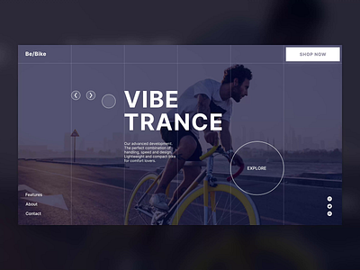 Be/Bike Bikeshop Website Animation landingpage ecomdesign ecommerce