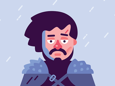 Snow character game of thrones got illustration portrait show snow stark tv