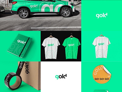 Brand identity for Gold tech animation brand identity branding graphic design logo merch mock up product typography ui vector