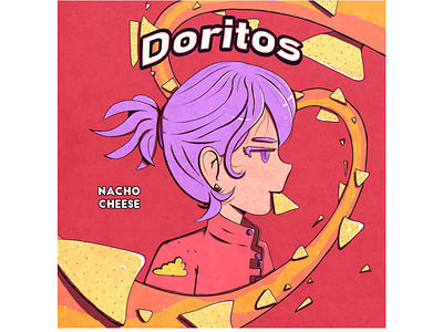 New Doritos Snack Art branding graphic design illustration