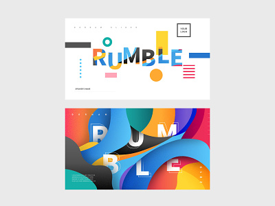 RUMBLE cover graphic design ppt