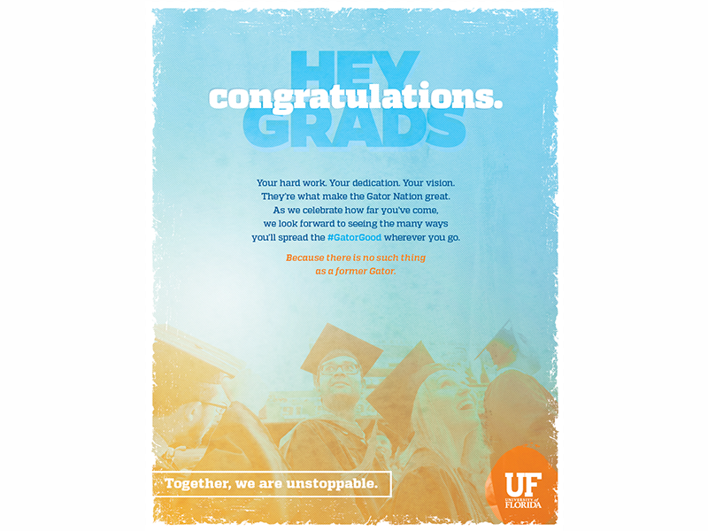 Print's not dead :) graduation ad print