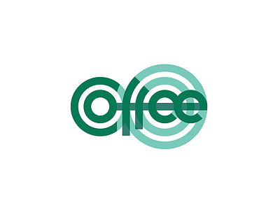 Coffee circles coffee geometry type typography