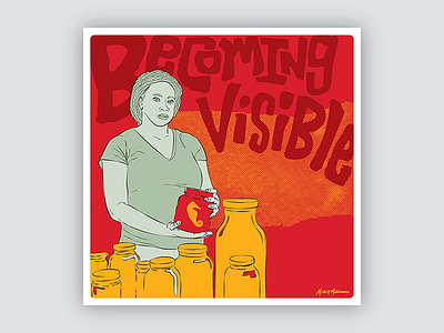 Gig Posters for Scientists - No. 1 gig poster illustration portrait red science vector women