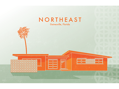 NE GNV architecture florida illustration illustrator modern pattern poster vector