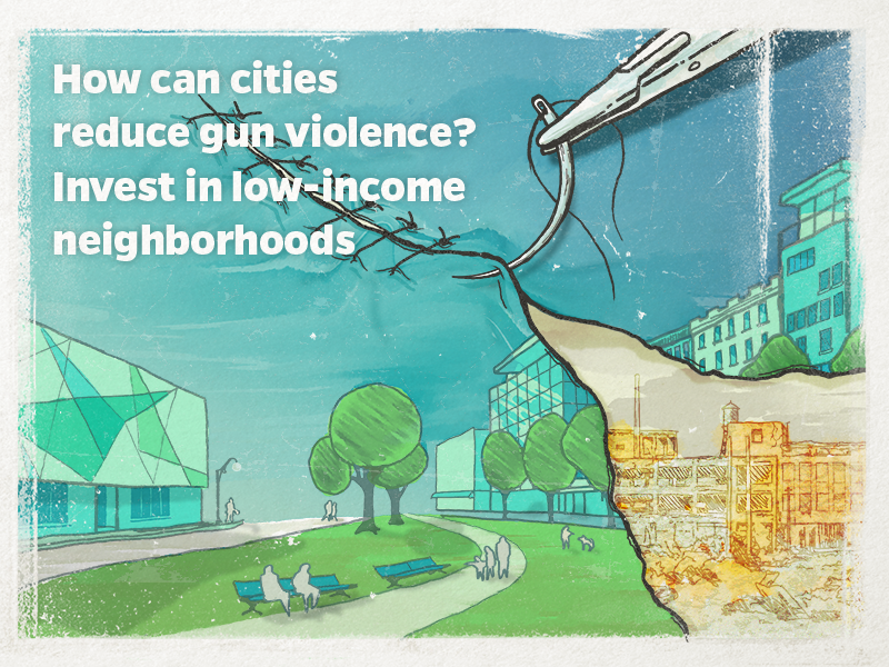 Editorial Illustration - Gun Violence conceptual news photoshop illustration editorial illustration