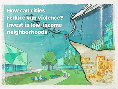 Editorial Illustration - Gun Violence conceptual editorial illustration illustration news photoshop