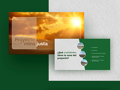 Presentación enviroment graphic design powerpoint