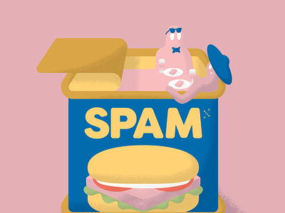 Spam Date can canned coronavirus covid-19 date date night dinner food illustration spam vector virus