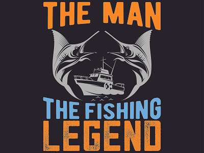 THE MAN THE FISHING LEGEND 3d animation branding design graphic design illustration logo motion graphics ui vector