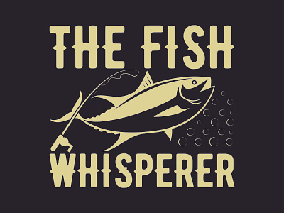 THE FISH WHISPERER design graphic design illustration vector