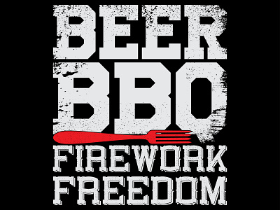 Beer BBQ Firework FreeDom design graphic design illustration vector