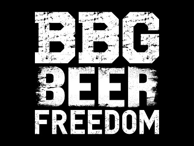 BBG BEER FREEDOM design graphic design illustration vector