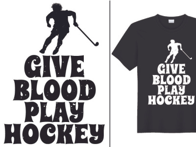 Give Blood Play Hockey hockey shirt