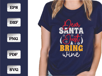 Dear Santa Just Bring Wine baby