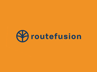 Routefusion bank banking branding combination mark design icon logo palm pattern rebrand route typography