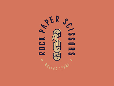 Rock Paper Scissors bar branding dallas design graphic design illustration logo restaurant texas typography