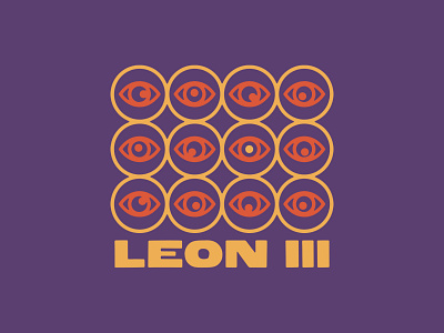 Leon III Eyes apparel band design eyes graphic design illustration logo music psychedelic rock typography