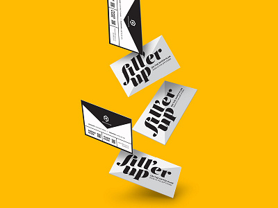 Fill'er Up QR Cards branding business cards cards print print design typography