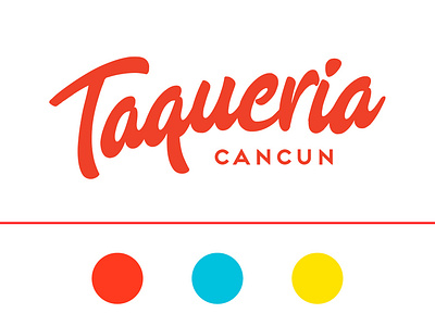 Taqueria Cancun Logo Design brand branding logo logotype