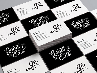 Good Eats Business Cards brand branding business card logo