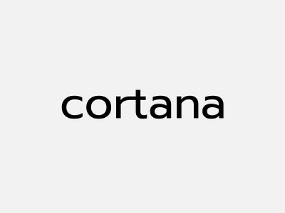Cortana Logotype branding design graphic icon identity branding illustration lettering logo logotype monogram typography