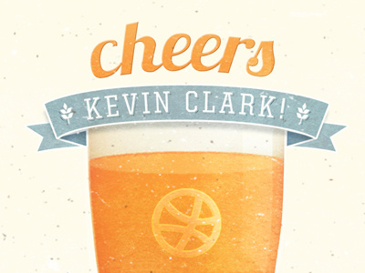 cheers beer cheers dribbble old thank you