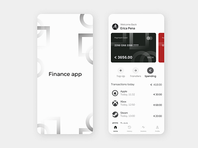 Mobile app for financial accounting app mobil mobile app ui