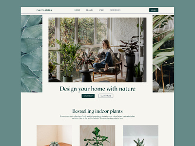 Concept website design for @Planthorizon.
