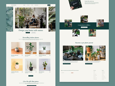 Concept website design for @Planthorizon