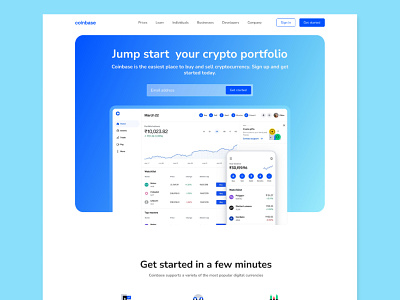 Concept website design for @coinbase. 3d animation app branding design graphic design illustration logo motion graphics ui