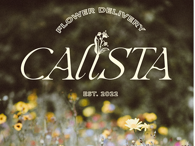Calista Flower Delivery adobe brand design branding design graphic design illustration logo logo design