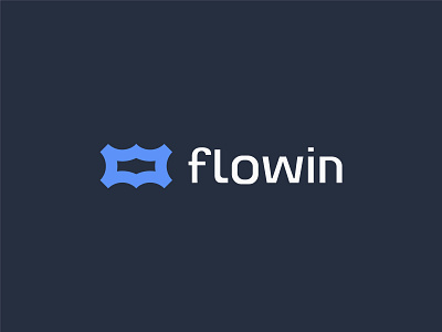 Abstract  mark - flowin logo