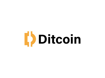 Ditcoin logo concept- crypto/nft/bitcoin logo exploration.