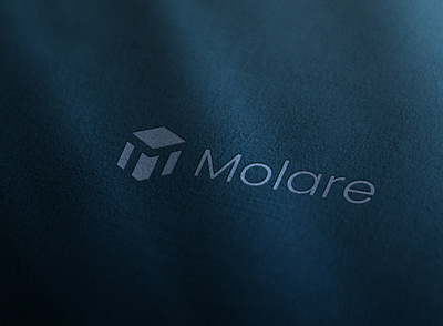 Logo Design For Molare. app icon bolt brand identity branding chain cube defi design ecommerce icon identity letter m lettering logo mockup path pixels premade saas unused
