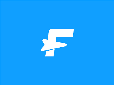 F letter Flying logo.