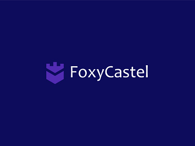 Foxycastel logo design. brand identity branding castle logo design ecommerce fox logo logo logo designer