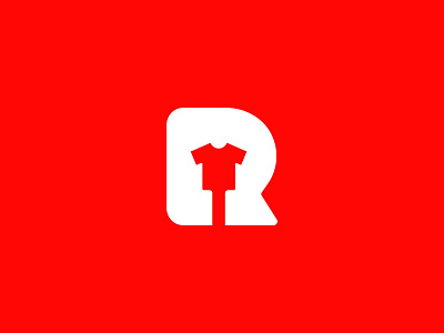 R logo with cloth shape.