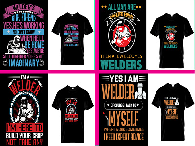 Welder T-shirt design graphic design logo weldlife
