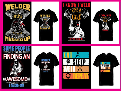 Welder T-shirt design graphic design logo weledr t shirt design