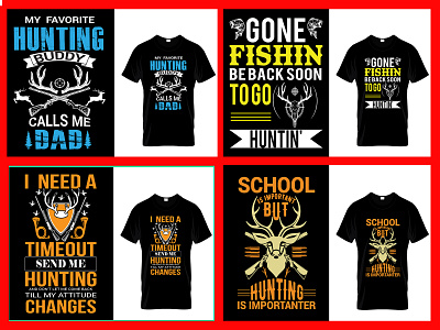 Hunting T-shirt design deer