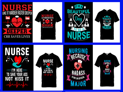 Nursing T-shirt graphic design nursesday