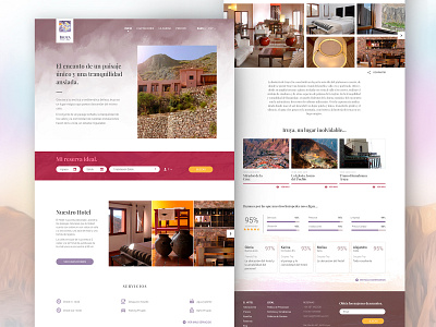 Hotel Iruya UI andino culture hotel mountain tourism ui ui design uidesign user interface design ux web web design webdesign